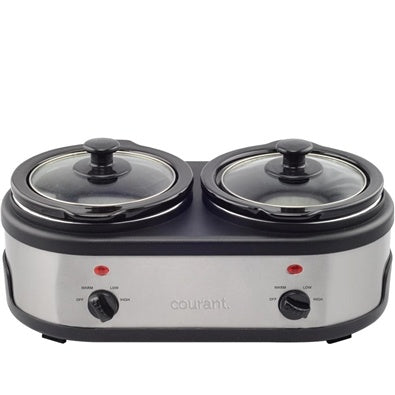 DOUBLE SLOW COOKER, 3.2 QUART